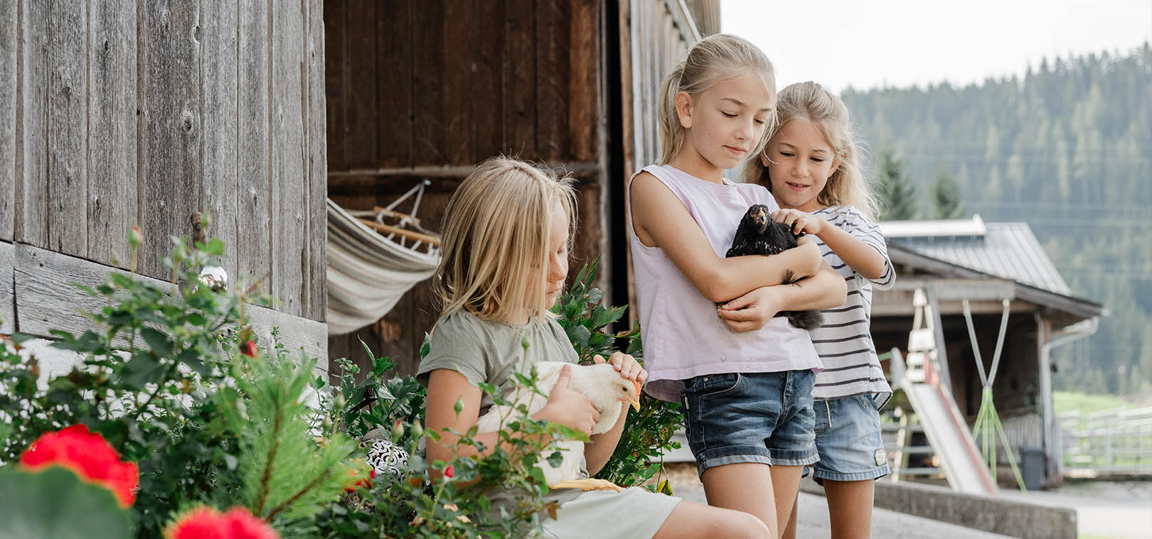 Tiere und Kinder am Bauernhof - Erlebnisbauernhöfe Altenmarkt, Salzburger Land