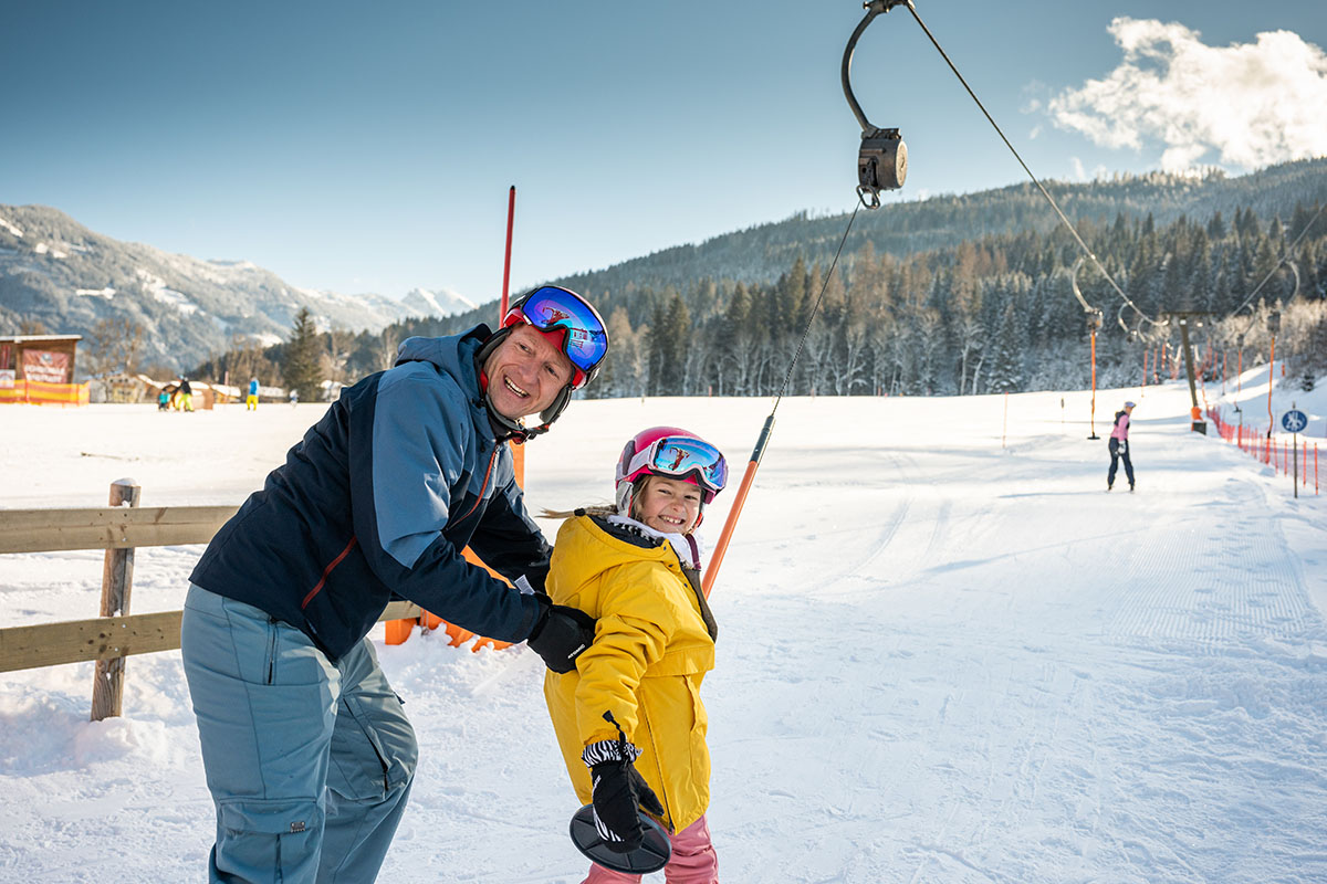 Skifahren mit der ganzen Familie - Urlaub am Bauernhof in Altenmarkt im Salzburger Land